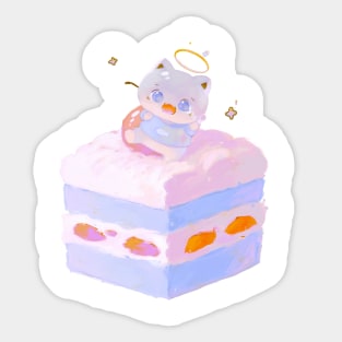 Kitty Cake Sticker